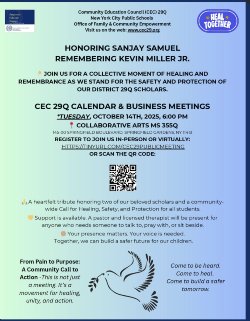 flyer for CEC29 Meeting October 14, 2025